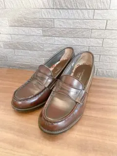 HARUTA スクールローファー ブラウン