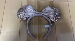 ミニーマウス耳カチューシャ スパンコール