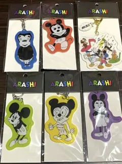 嵐 展覧会グッズ ミッキーマウス　アクリルキーチェーン 6個セット