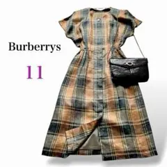 BURBERRYS⭐️バーバリー '80s チェック リネン ワンピース11号