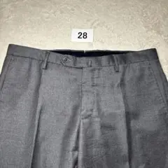 28 極美品　秋冬　インコテックス　スラックス　グレー　46