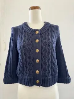 Burbery Bluelavel 編みこみニット