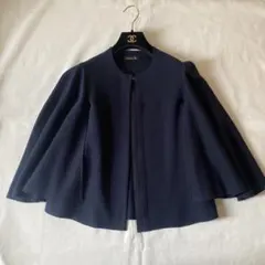 drawer ミラノニットケープカーディガン ポンチョ ジャケット