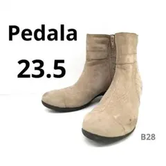 アシックスPedala 23.5cm コンフォートショートブーツ撥水　歩きやすい