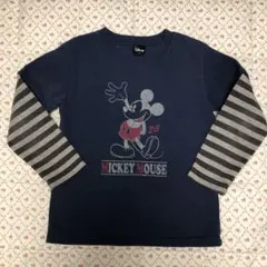 ミッキーマウス　裏起毛トレーナー　130