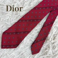 Christian Dior ディオール ネクタイ 小紋柄 ドット柄 縞模様