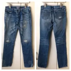 Platinum mousse クラッシュ加工デニム