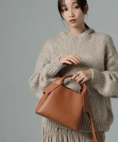 2024 AW ナノユニバース アウトハンドルデザイントートバッグ ブラウン