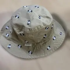 プティマイン　犬刺繍　ベージュ　ハット　帽子54センチのサムネイル