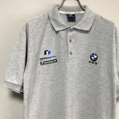 BMW ビーエムダブリュー ポロシャツ グレー L〜LL相当 F1 刺繍ロゴのサムネイル