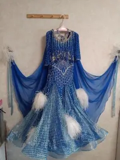 タカダンス　新品　青いスタンダードドレスのサムネイル