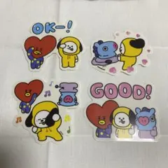 BTS BT21 ステッカー 4枚セット