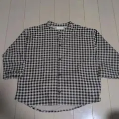 長袖　チェックシャツ　女の子　春服　120