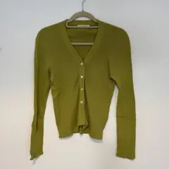 【値下げ】トゥモローランド　コットンリブ Vネックショートカーディガン