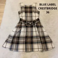 BLUE LABEL CRESTBRIDGE チェック柄ワンピース 36