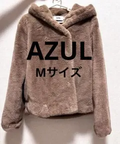 【AZUL by moussy】フード付きジャケット Mサイズ ベージュ