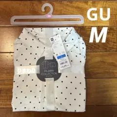 No.5021 GU ジーユー パジャマ ドット キャット cat 猫 M