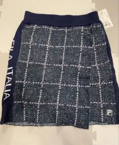 【新品未使用】FILA GOLF ネイビー系チェックスカート