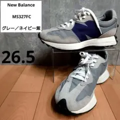 【New Balance】 MS327FC 26.5 グレーネイビー スエード