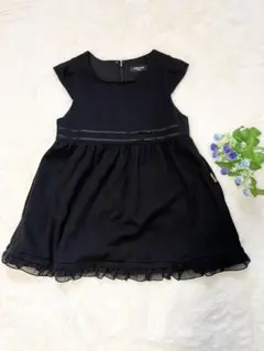 COMME CA ISM 120A 黒 フォーマルワンピース