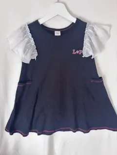 KICCOLY L&P フリル袖 ネイビー ワンピースのサムネイル