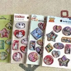 ディズニー　ウォーターシール　『４枚セット』　セリア