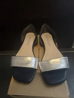 JELLY BEANS ネイビーシルバーサンダル