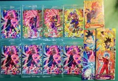 スーパードラゴンボールヒーローズ　まとめ売り　ベジットゼノ　他　13枚セットのサムネイル