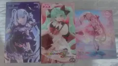雪ミク チロルミク 桜ミク フィギュア3体