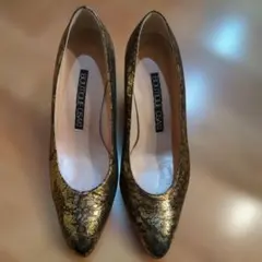 BOUTIQUE OSAKI ゴールド パンプス