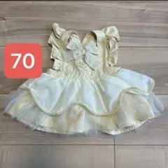 70センチ　コトリ　cottoli ドレス　ワンピース　ベル　バースデイ