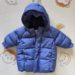 baby GAP フード付きダウンジャケット 6-12ヶ月 ネイビー