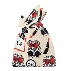 ニットバッグ(ホワイト)