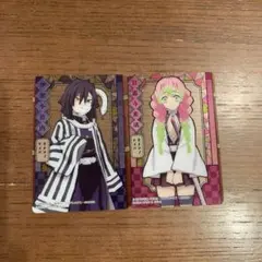 鬼滅の刃 おばみつ ステンドグラスカード