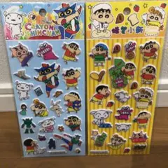 海外正規品　クレヨンしんちゃん シールセット ぷっくりシール　ぷくぷくシール