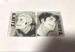 アクリルバッジ　宮兄弟 宮治 宮侑 ハイキュー ハイキュー展 稲荷崎 原作グッズ