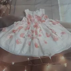 フラワーモチーフ ベビードレス