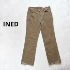 【イネド】5 コーデュロイパンツ　カジュアルパンツ裾切りっぱなし　XS