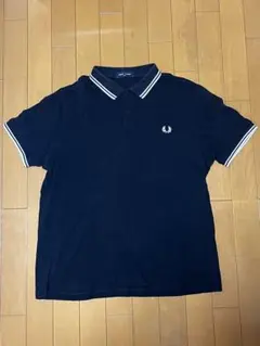 Fred Perry 半袖ポロシャツ ネイビー/ミントブルー M12 英国製 - メルカリ