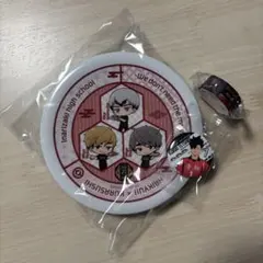 ハイキュー‼︎ くら寿司　稲荷崎高校 プレート & 缶バッジ&マステ　セット