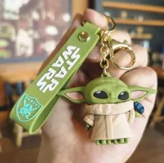 STAR WARS マンダロリアン ベビーヨーダ グローグ キーホルダー①のサムネイル