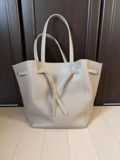 本革　ベージュ トートバッグ 内ポーチ付き