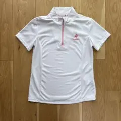 le coq sportif ハーフジップ 半袖シャツ ホワイト　スポーツウエアのサムネイル