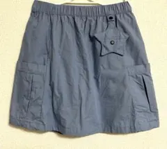 美品　H&M ハーフパンツ 星型ポケット くすみブルー134/140cm