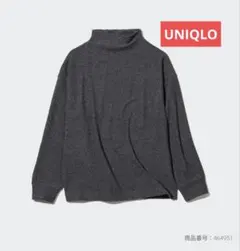ソフトニットフリースモックネックT UNIQLO　レディース