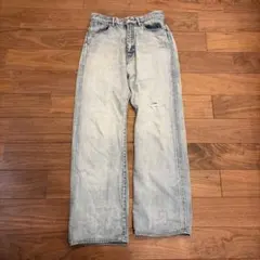 AURALEE FADED SELVEDGE LIGHT DENIM PANTSのサムネイル