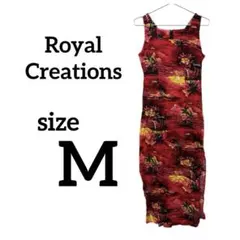 キャミワンピース【Ｍ】ハワイアン カラフル ロングワンピース おしゃれ服