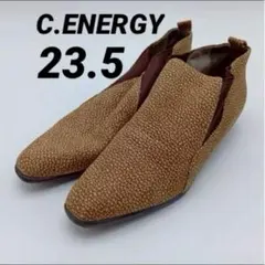シーエナジー レザーアンクルブーツ ベージュ 23.5 C.ENERGYのサムネイル