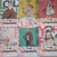 スパイファミリー　一番くじ　クリアファイル　オーロラアクリルスタンド　セット