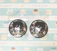 TSUTAYA 桃源暗鬼 淀川真澄 メタリック缶バッジ メタ缶 2点